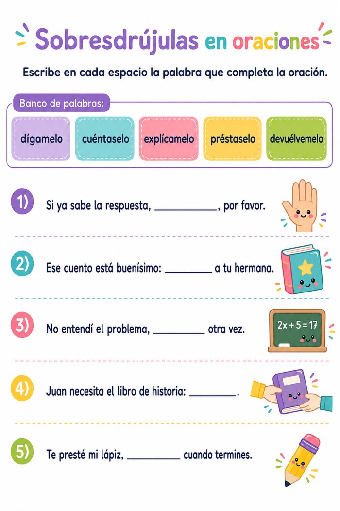 Acentuación de sobresdrújulas
