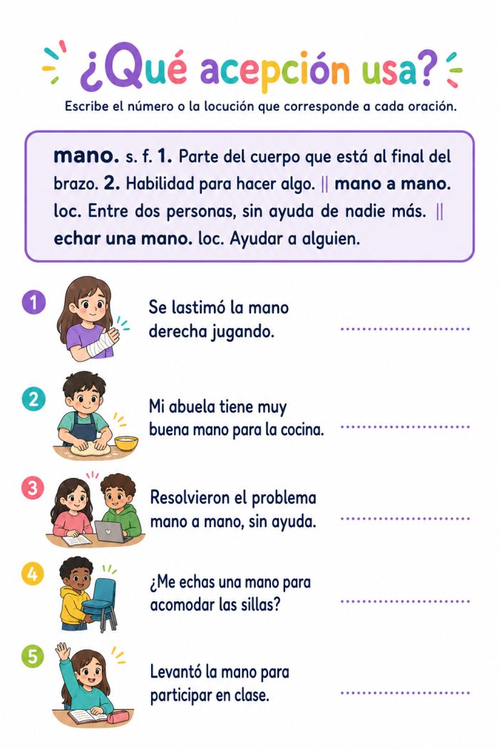 Acepciones de una palabra