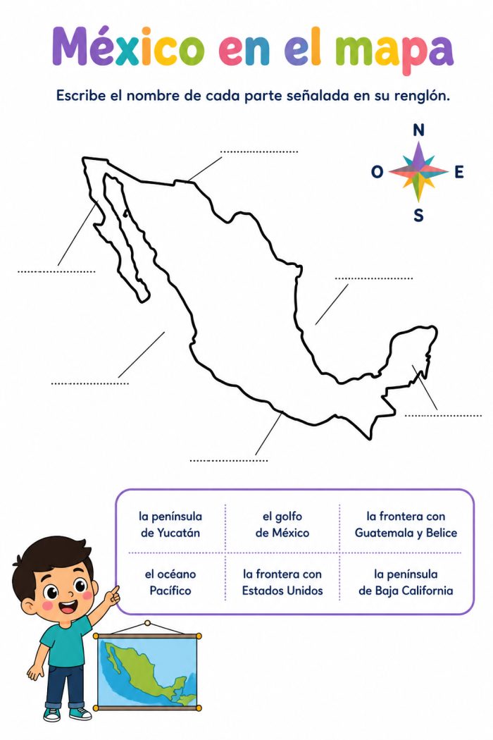 Caracterización y localización del territorio donde vive, la entidad y México; identificación de los tipos de suelo, clima, vegetación, fauna…