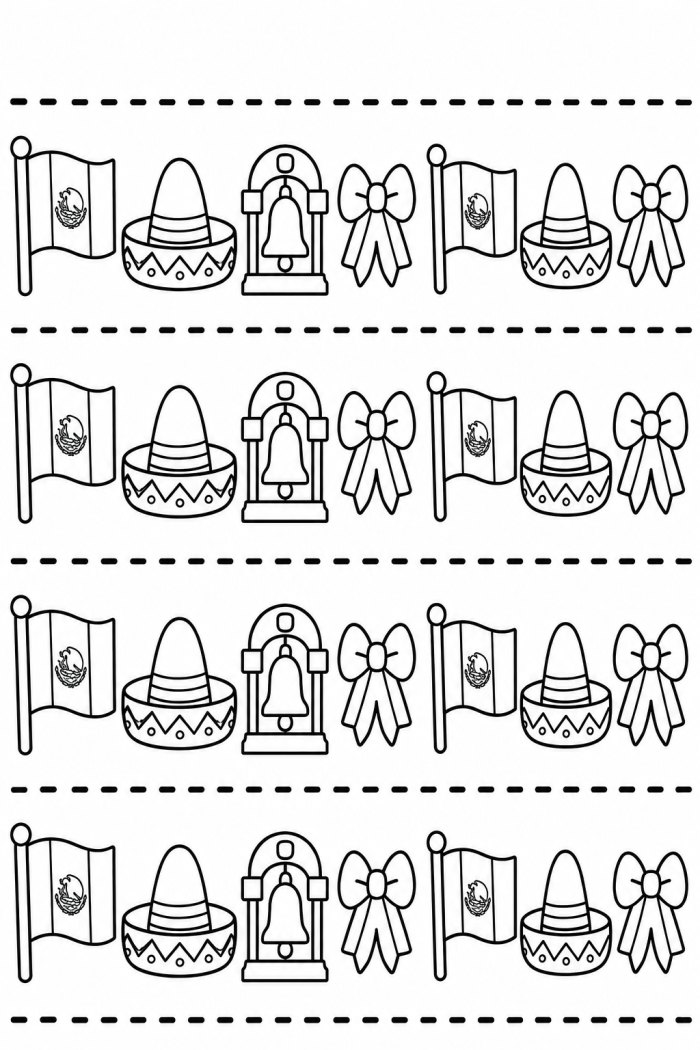 Cenefa de septiembre · fiestas patrias · para iluminar