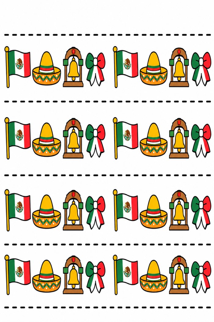 Cenefa de septiembre · fiestas patrias