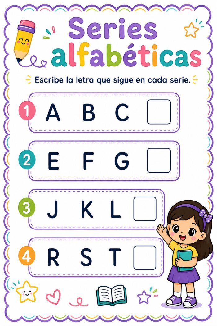 Completo series alfabéticas