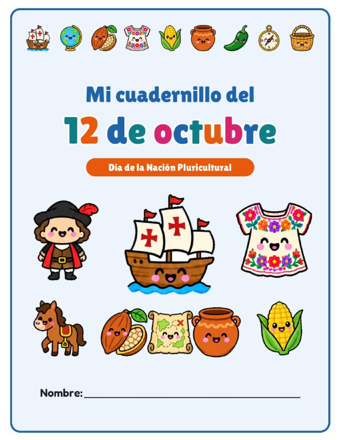 Cuadernillo del 12 de octubre · 8 hojas de actividades