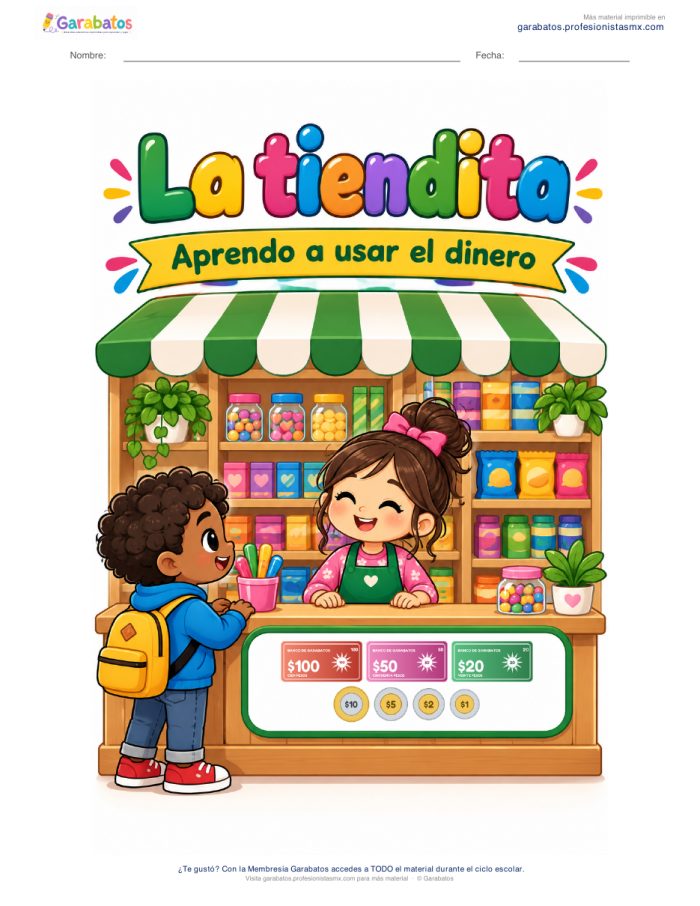 Cuadernillo «La tiendita» · Aprendo a usar el dinero