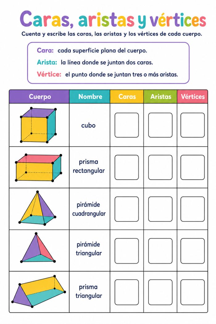 Cuerpos geométricos y sus características