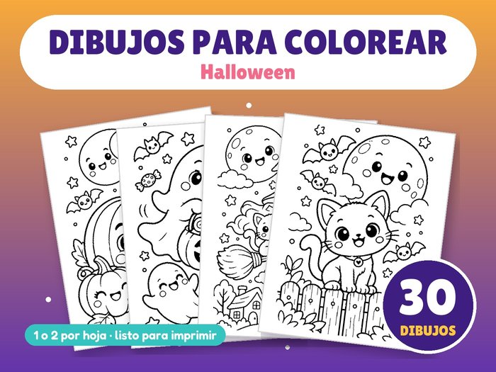 30 dibujos para colorear de Halloween