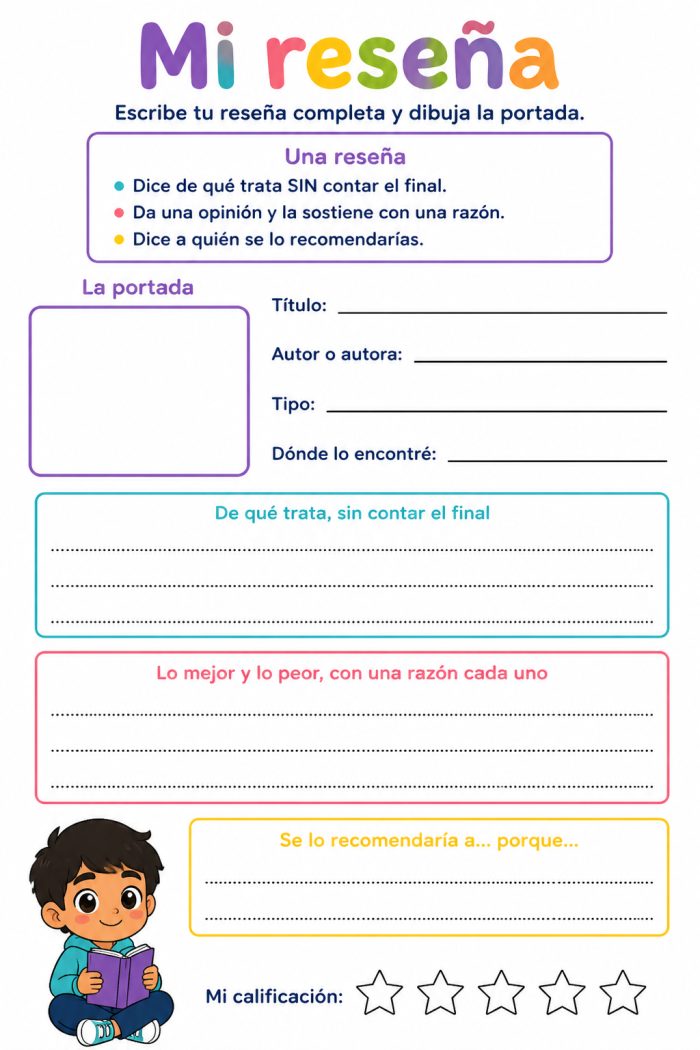 Elaboración e intercambio de reseñas de diversos textos y/o audiovisuales