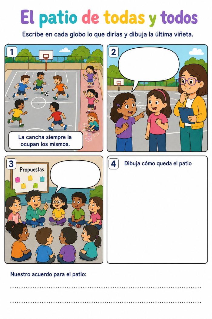 Equidad de género en las familias, la escuela y la comunidad