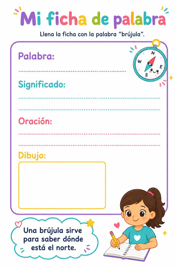 Ficha de vocabulario