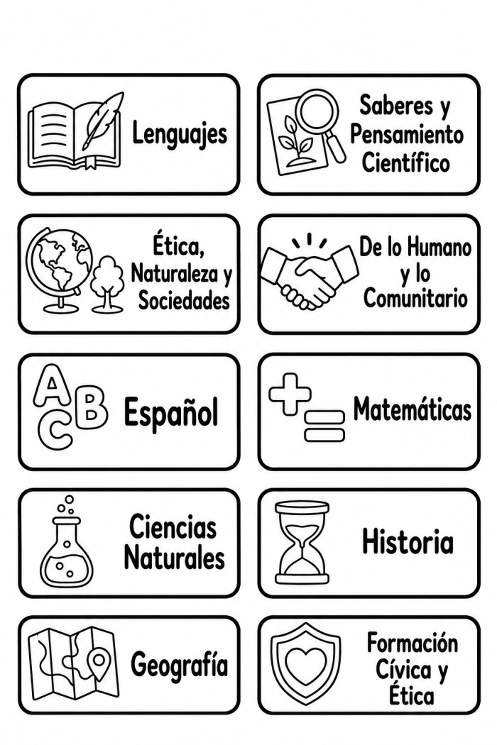 Horario escolar en tarjetas para recortar · para iluminar