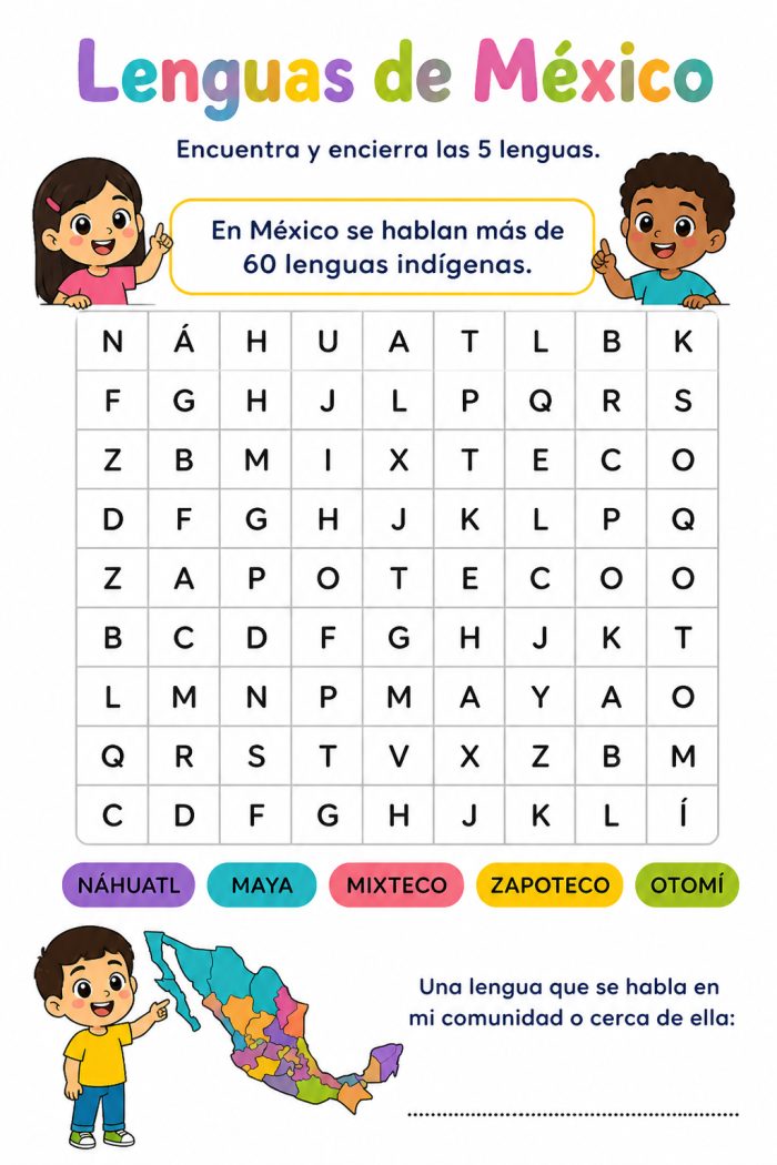 Indagación sobre la diversidad lingüística en su comunidad y el resto del país