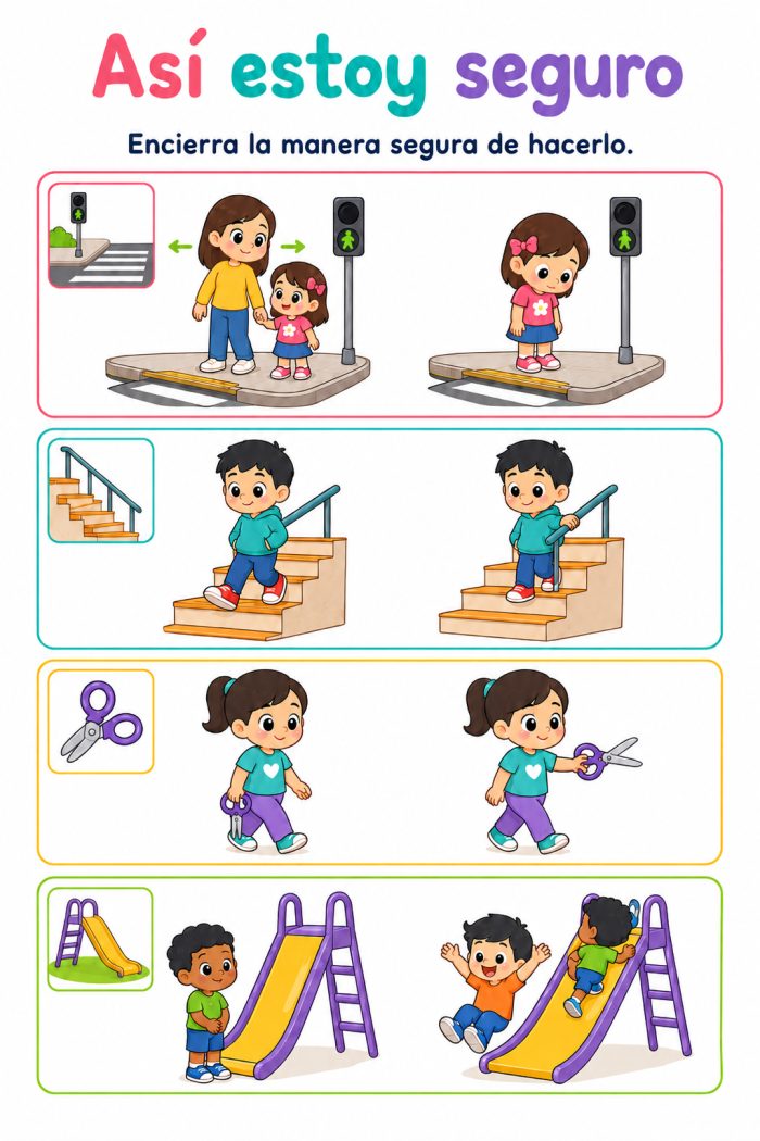 Medidas de prevención de accidentes y situaciones de riesgo de acuerdo con el contexto, para el cuidado de la integridad personal y colectiva