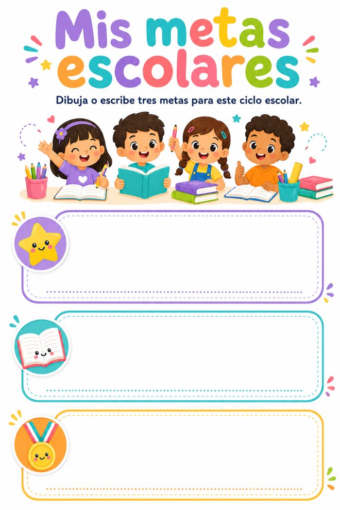 Mis metas para el ciclo escolar