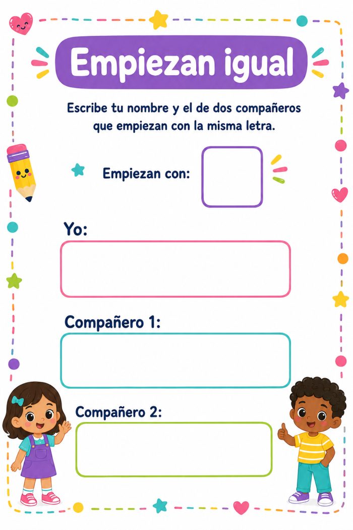 Nombres que comienzan igual