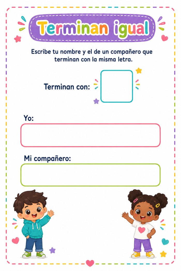 Nombres que terminan igual