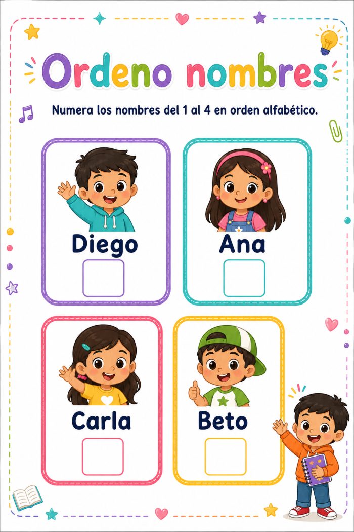 Orden alfabético de nombres