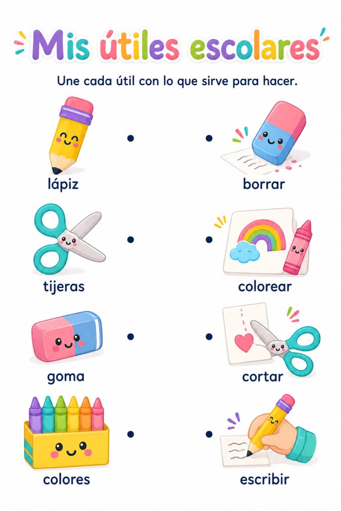 Organización de útiles escolares
