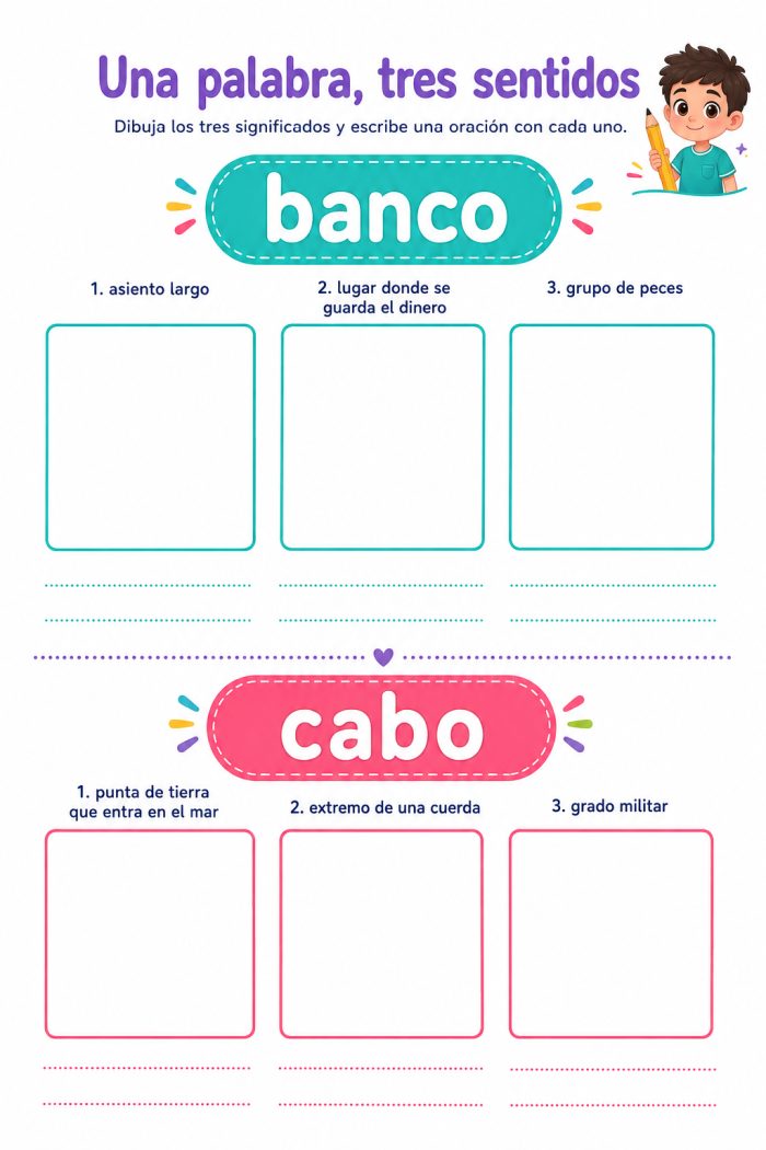 Palabras con varios significados