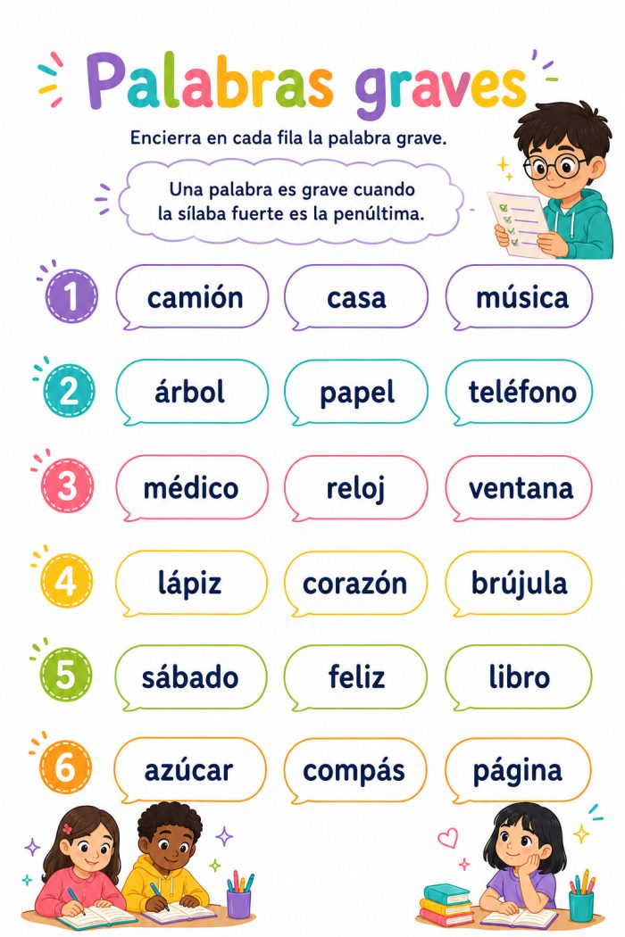 Palabras graves