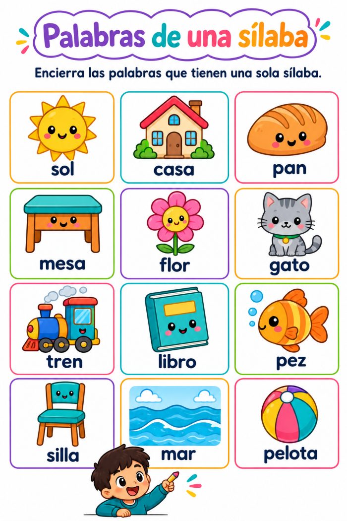 Palabras monosílabas