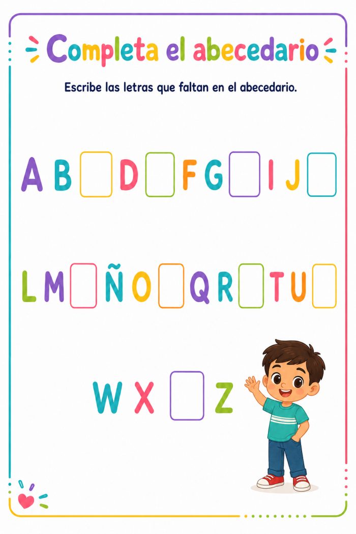 Repaso del abecedario