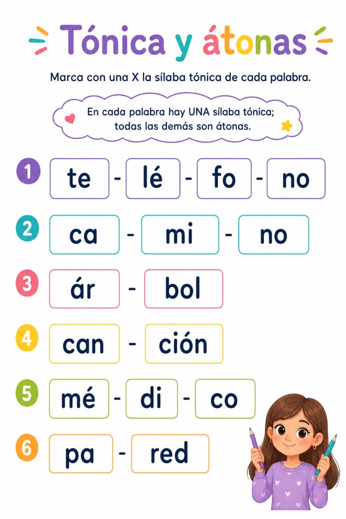 Sílabas átonas