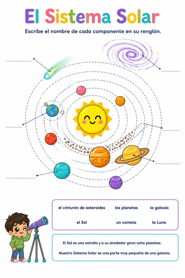 Sistema Solar y Universo: características de sus componentes, y aportaciones culturales, científicas y tecnológicas que han favorecido su conocimiento