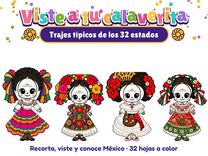 Viste a tu calaverita: trajes típicos de los 32 estados
