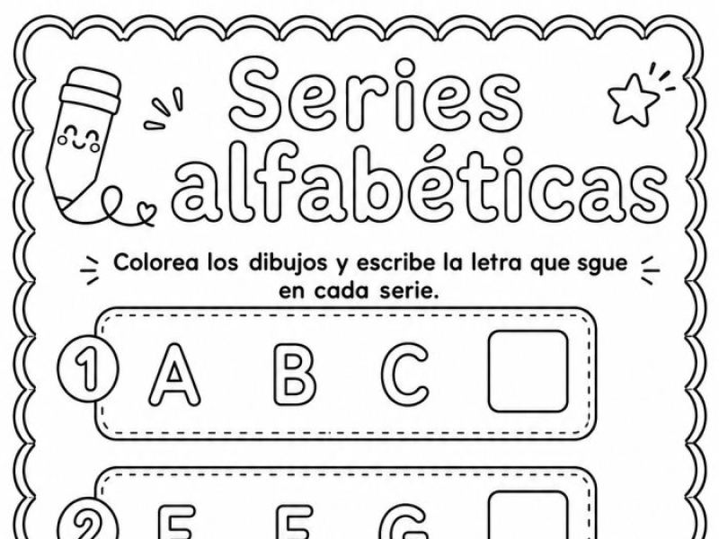 Completo series alfabéticas