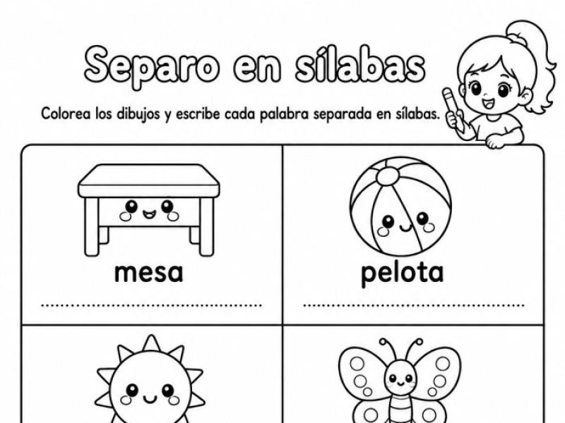 Separación de palabras en sílabas