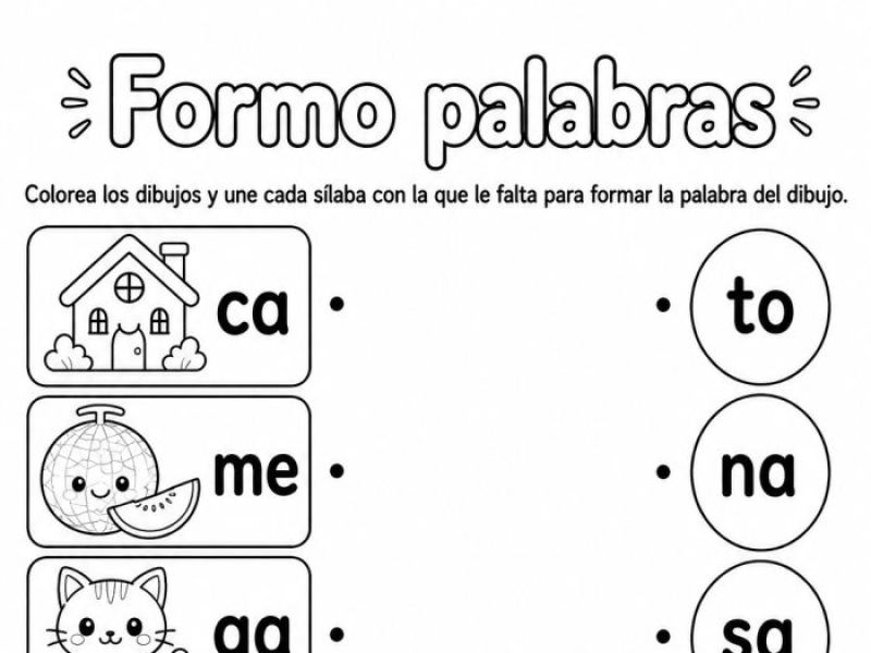 Formo palabras con sílabas