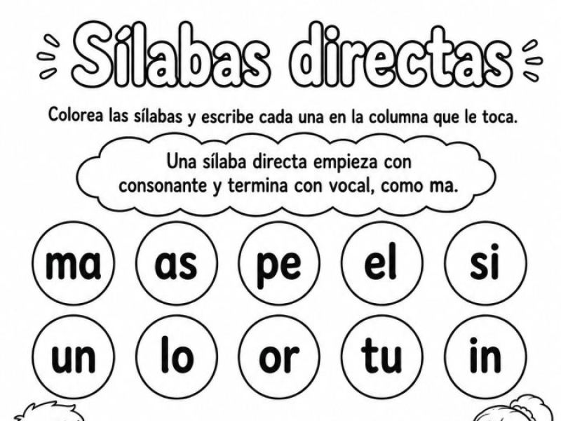 Sílabas directas