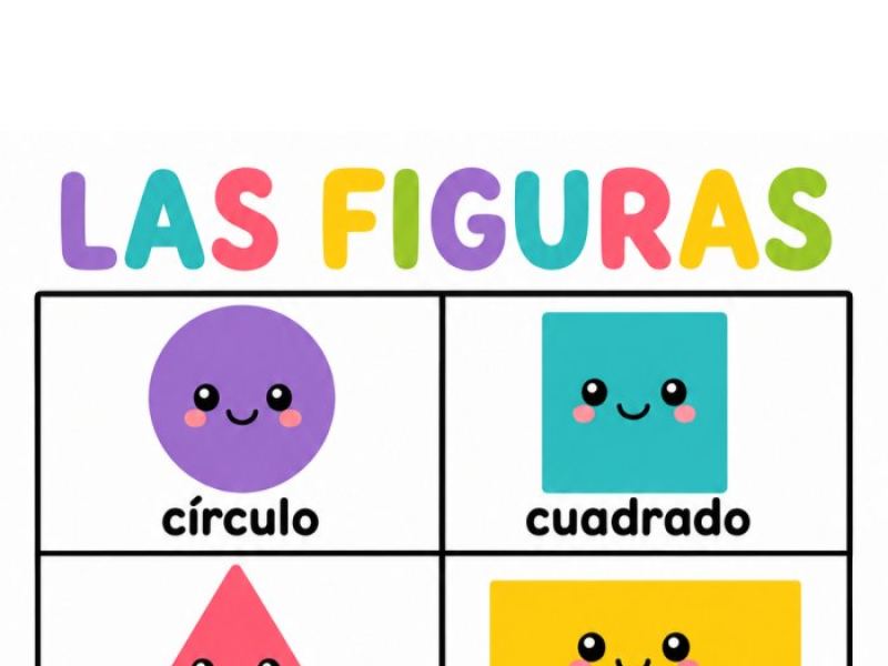 Las figuras geométricas · Referente de pared para imprimir en grande