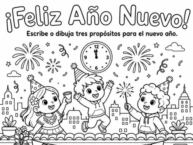 Portada de 1 de enero — Año Nuevo