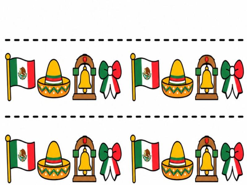 Portada de Cenefa de septiembre · fiestas patrias