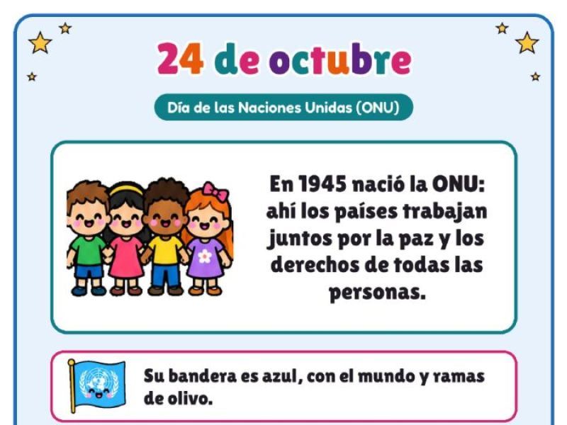 Portada de Cartel del Día de la ONU · 24 de octubre