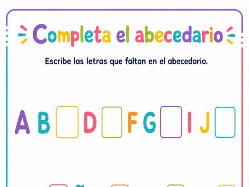 Repaso del abecedario