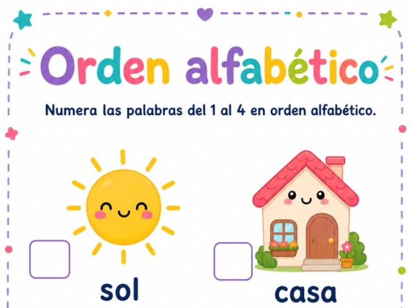Portada de Orden alfabético