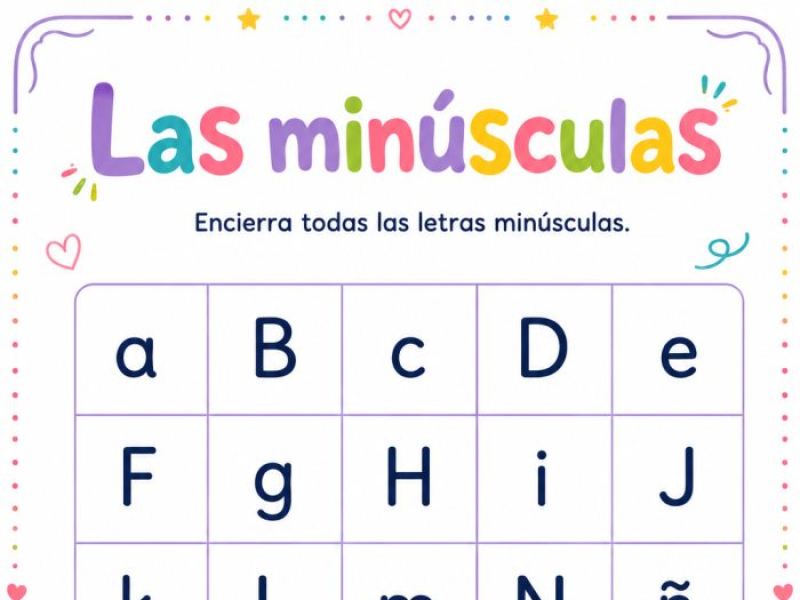 Letras minúsculas